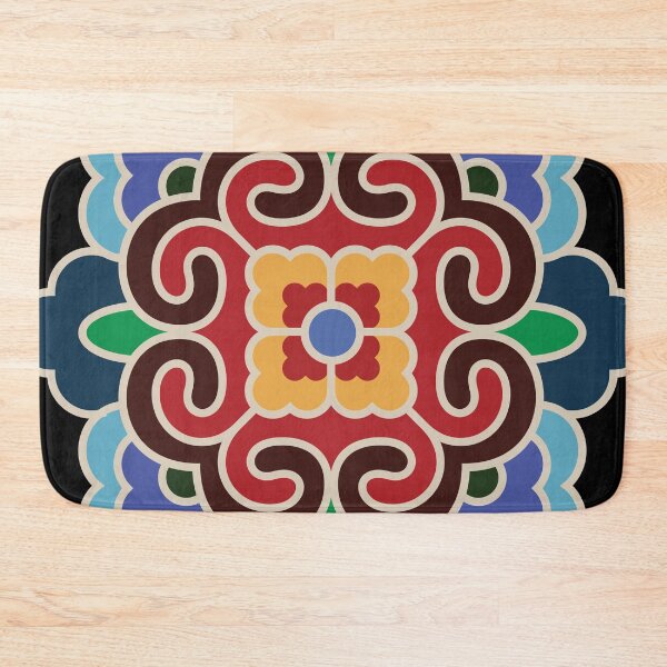 Item preview, Korean Traditional Beige Pattern Style 4 on Black BG designed and sold by FollowtheOrigin.