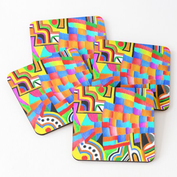 Item preview, Campi di gioia nel mio cuore (colorful abstract art) designed and sold by (b)ananartista SBUFF.