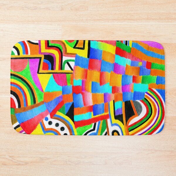 Item preview, Campi di gioia nel mio cuore (colorful abstract art) designed and sold by (b)ananartista SBUFF.