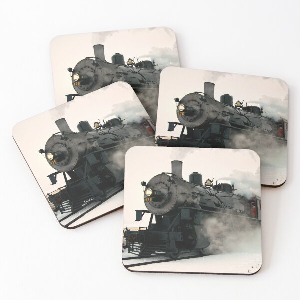 Item preview, Old Steam Engine in Winter designed and sold by KellyHeaton.