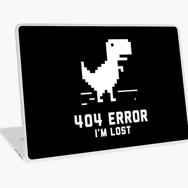 Error Dinosaur T-Rex Google Chrome Mini Game HenryDecal5550730 Set Of Two  (2x) , Decal , Sticker , Laptop , Car , Truck
