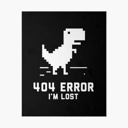 Google Offline Dinosaur Game Art Board Print for Sale by