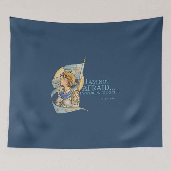 Item preview, "I am not afraid." - Joan d'Arc  designed and sold by SaintlyStitches.