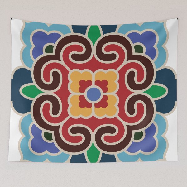 Item preview, Korean Traditional Beige Pattern Style 4 on White BG designed and sold by FollowtheOrigin.