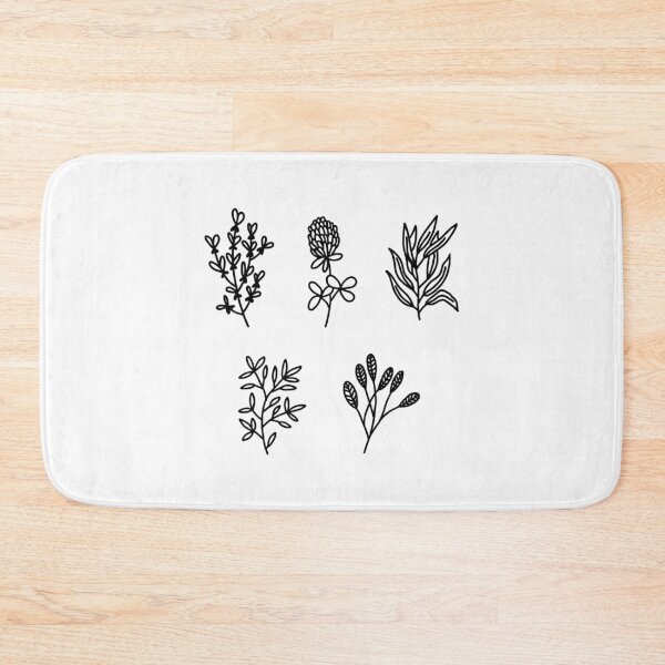 Item preview, black and white plant sticker pack 2 designed and sold by megan1007.