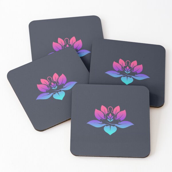 Item preview, Yoga pose with lotus flower designed and sold by della95.