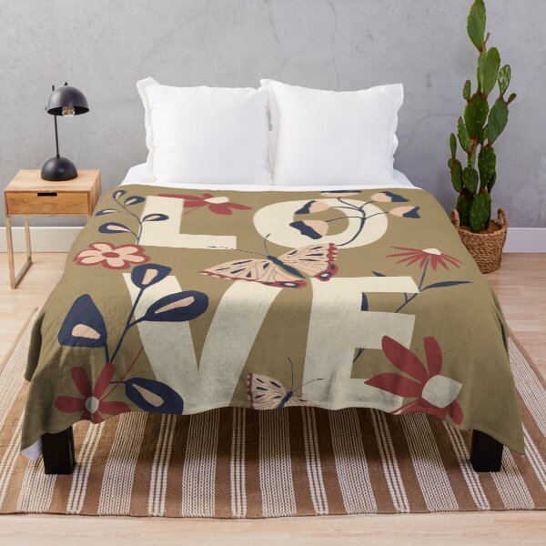Item preview, Retro love floral layers pattern designed and sold by Rainces.
