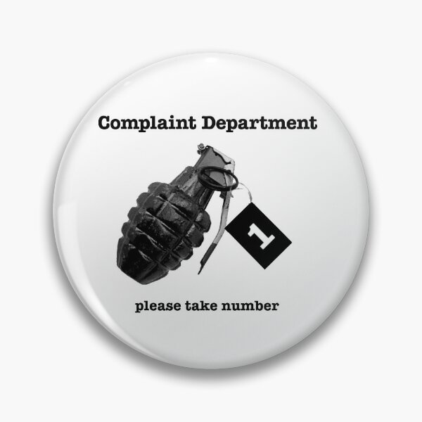 Item preview, Complaint department please take a number designed and sold by MyRobotHand.