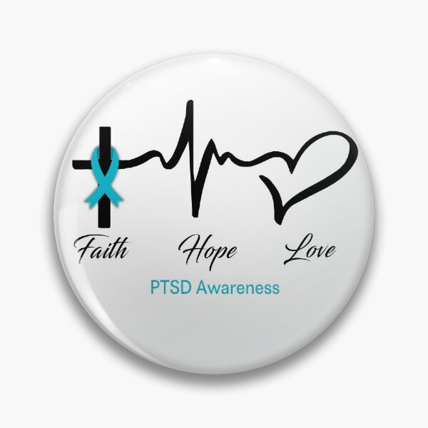 Item preview, Faith Hope Love PTSD Awareness designed and sold by frechettee.