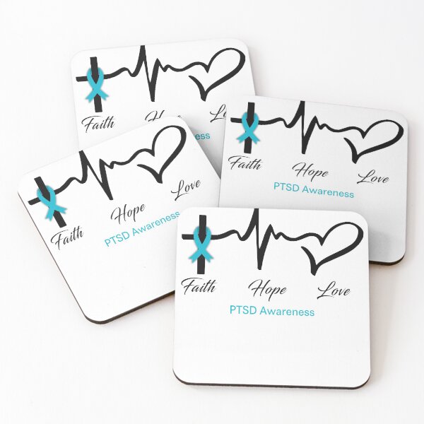Item preview, Faith Hope Love PTSD Awareness designed and sold by frechettee.