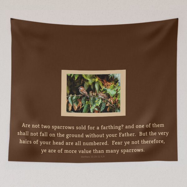 Item preview, Two Sparrows Fear Ye Not designed and sold by DianeLindonCoy.