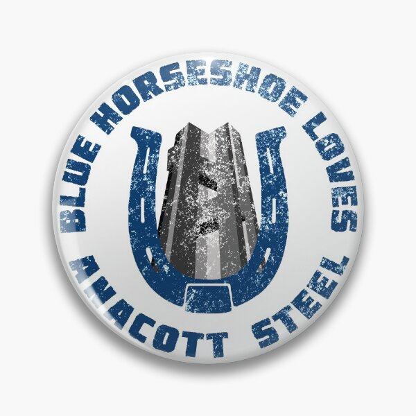 Item preview, Blue Horseshoe Loves Anacott Steel designed and sold by whateverthreads.
