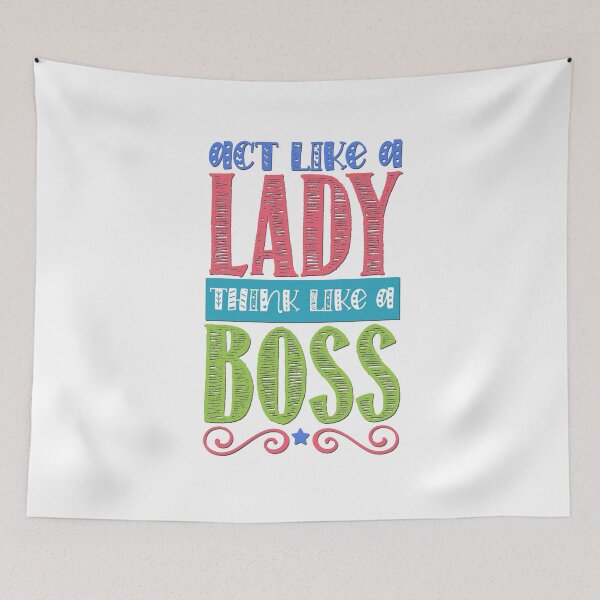 Item preview, Act Like A Lady, Think Like A Boss designed and sold by BandMomDesigns.