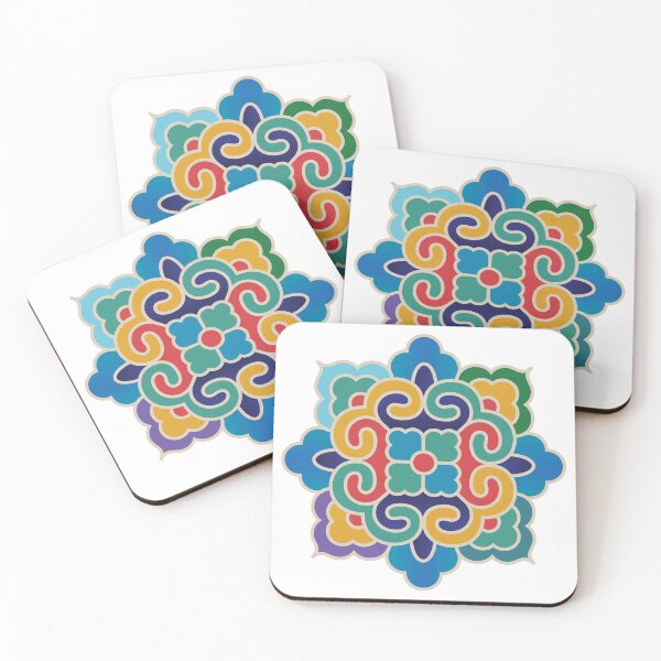 Item preview, Korean Traditional Beige Pattern Style 3 on White BG designed and sold by FollowtheOrigin.