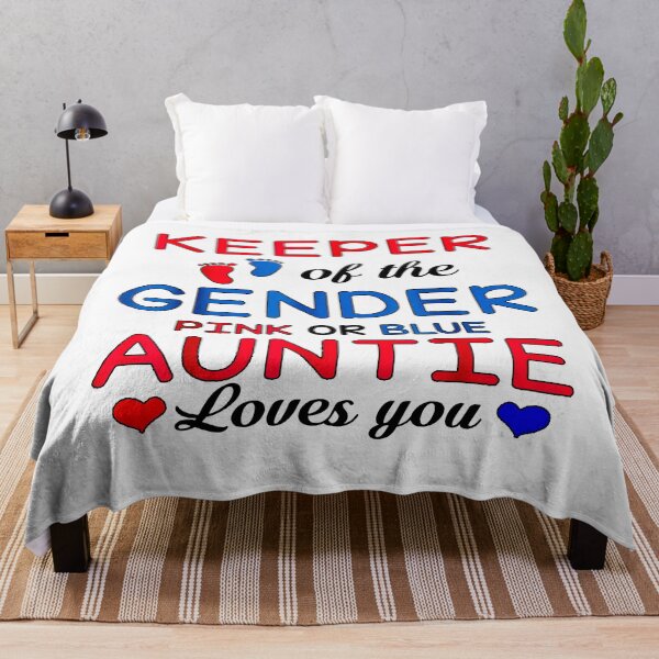 Item preview, Keeper Of The Gender Pink Or Blue Auntie Loves You designed and sold by YOUR-LOOK.