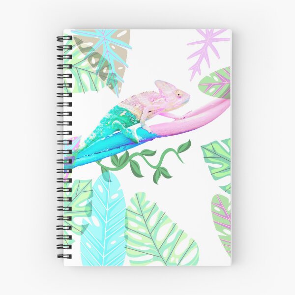 Item preview, Pink and Blue Chameleon  designed and sold by aboniteblanc.