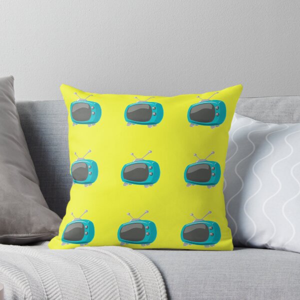 Item preview, Cartoon TV Graphic Pattern Yellow Background designed and sold by BrokenUnicorn.