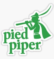 green pied piper Sticker