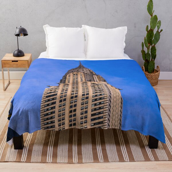 Item preview, Chrysler building in New York City with blue sky designed and sold by emmarsheehan.