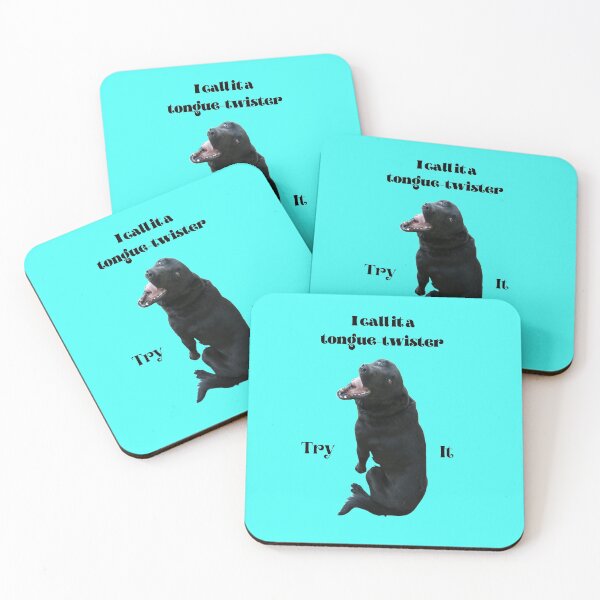 Item preview, I call it a tongue-twister - Try it - challenge by black dog 2 designed and sold by AnnaBBS.