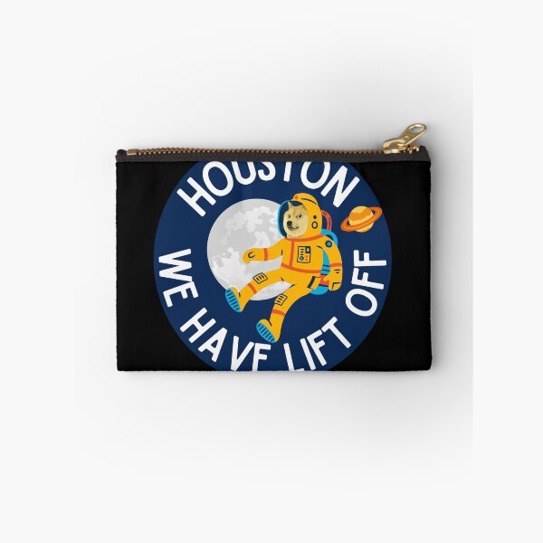 Item preview, Dogecoin- Houston, We have Lift Off (Blue with white text) designed and sold by UnleyDesign.
