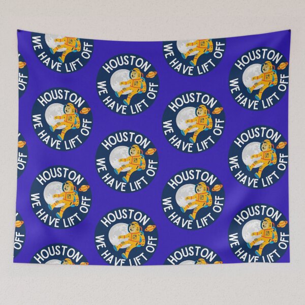 Item preview, Dogecoin- Houston, We have Lift Off (Blue with white text) designed and sold by UnleyDesign.