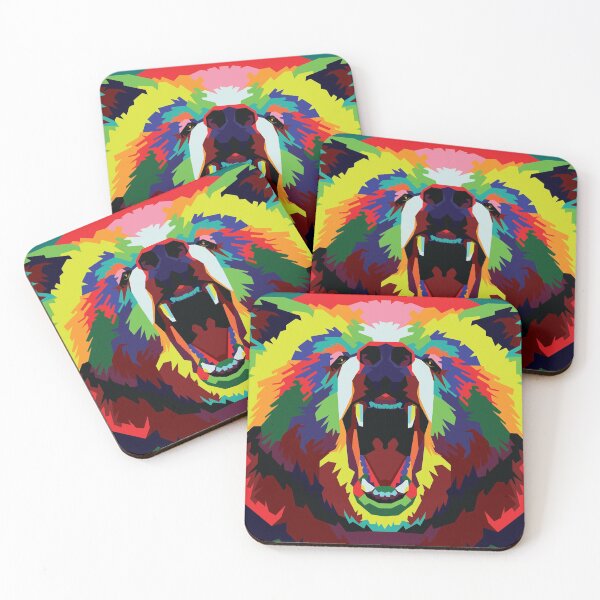 Item preview, Roar Bear Pop Art illustration designed and sold by andipasoepati.