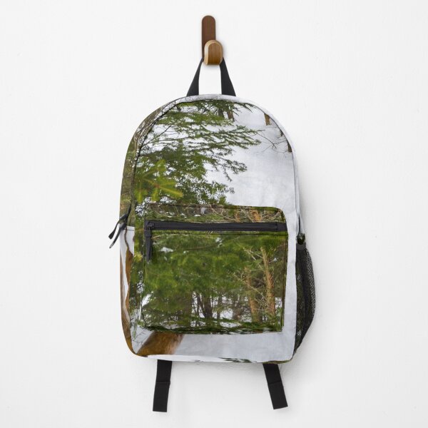 Item preview, Snowy trail in the woods designed and sold by emmarsheehan.