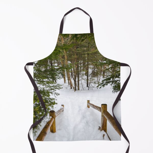 Item preview, Snowy trail in the woods designed and sold by emmarsheehan.