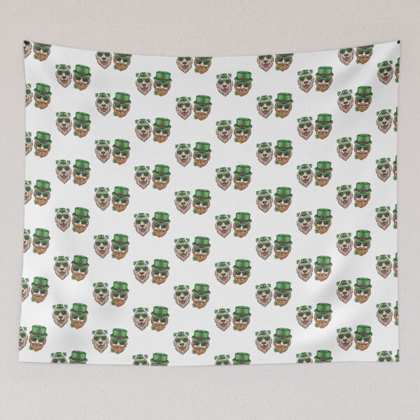 Item preview, Saint Patty's Day Cute Party Animals Happy Dog Lucky Leprechaun Party Squad designed and sold by RKA-Products.