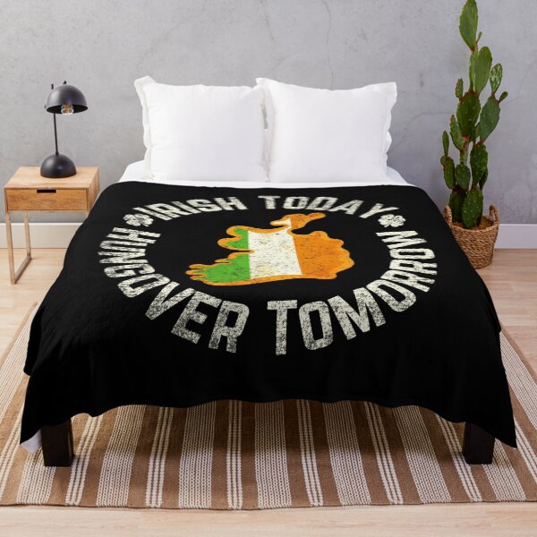 Item preview, Irish Today Hungover Tomorrow - Funny St. Patrick's Day Design designed and sold by Adonalyn.