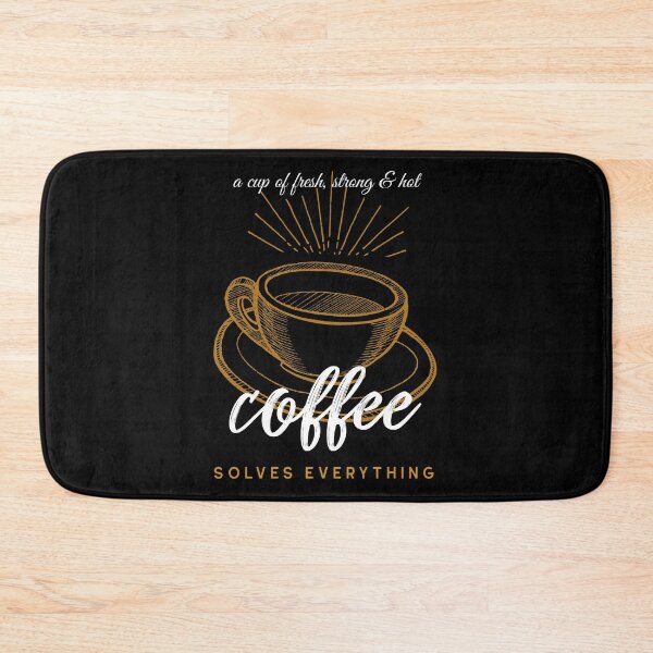 Item preview, A cup of coffee solves everything, hot, strong, fresh, caffeine,coffee lovers designed and sold by helkav.