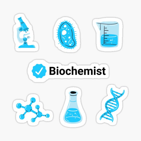 Item preview, Blue Check Verified Biochemist Sticker Pack designed and sold by TipToppity.