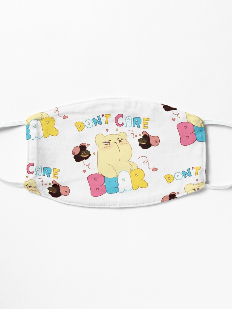 Thumbnail 3 of 5, Mask, Cute Anime Don't Care Bear designed and sold by S-morishita.