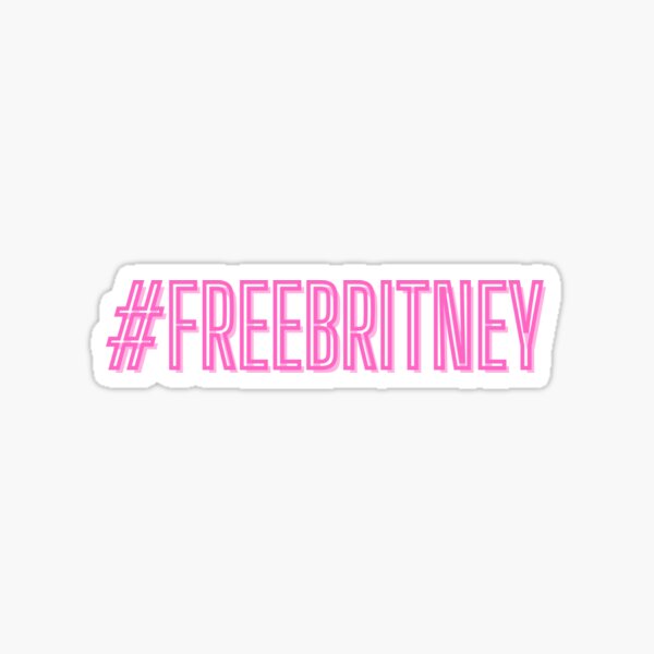 #FreeBritney Sticker - Neon Pink Sticker