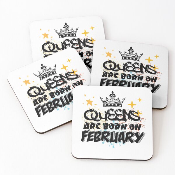 Item preview, Queens Are Born On February Funny Birthday Design designed and sold by Xrizen  Designs.