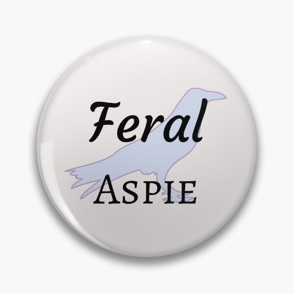 Item preview, Feral Aspie (Light Raven) designed and sold by GladBlackLamb.