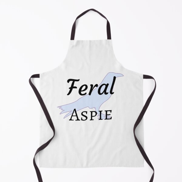 Item preview, Feral Aspie (Light Raven) designed and sold by GladBlackLamb.