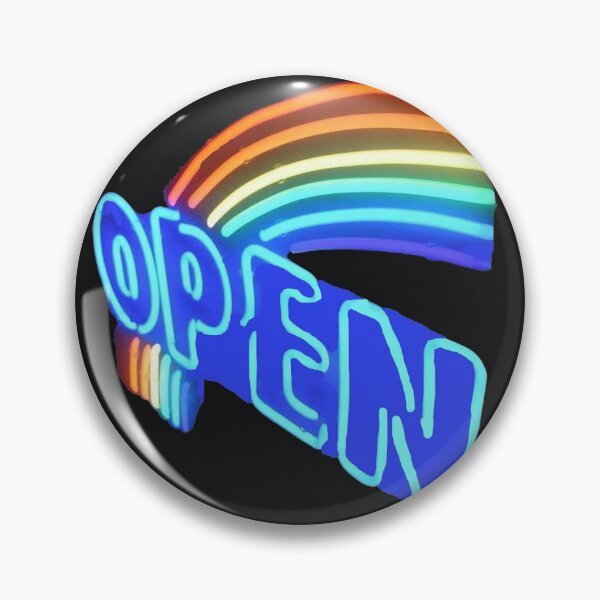 Item preview, Open Neon Rainbow sign, Bright colorful design designed and sold by Nostrathomas66.