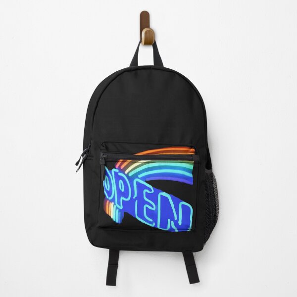Item preview, Open Neon Rainbow sign, Bright colorful design designed and sold by Nostrathomas66.