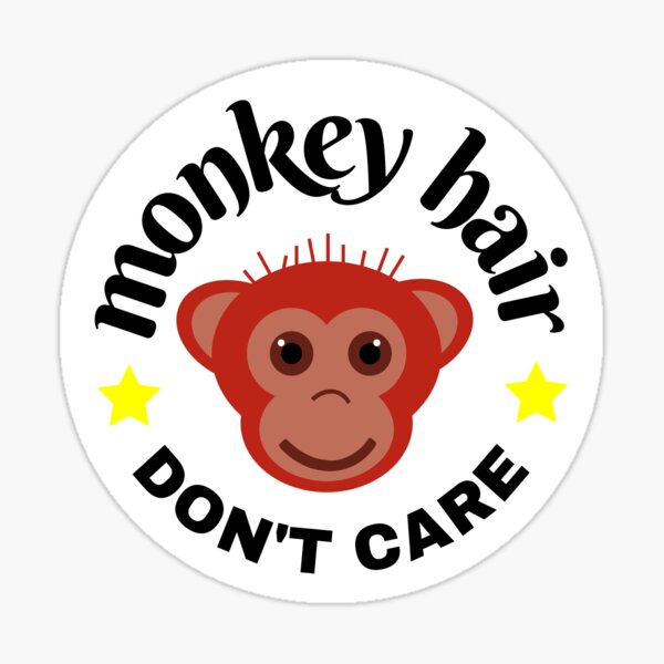 Monkey Haircut Stickers for Sale | Redbubble Monkey Haircut Stickers for Sale | Redbubble