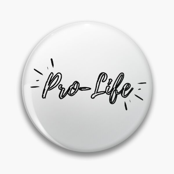 Item preview, Pro-Life (black hollow text) designed and sold by Grace Feucht.
