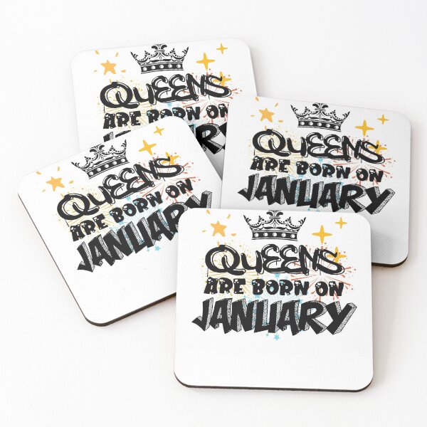 Item preview, Queens Are Born On January Funny Birthday Design designed and sold by Xrizen  Designs.