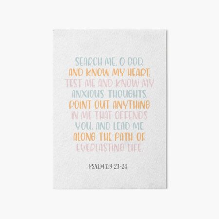Item preview, Psalm 139:23-24 designed and sold by Daiana Benitez.
