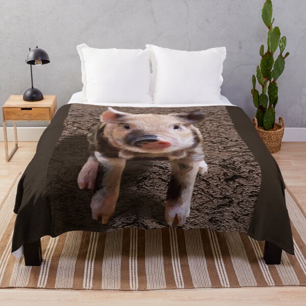 Item preview, Pig in mud illustration designed and sold by Scat the cat.