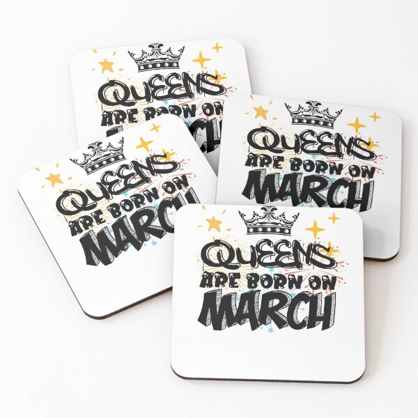 Item preview, Queens Are Born On March Funny Birthday Design designed and sold by Xrizen  Designs.