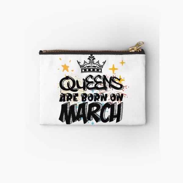 Item preview, Queens Are Born On March Funny Birthday Design designed and sold by Xrizen  Designs.