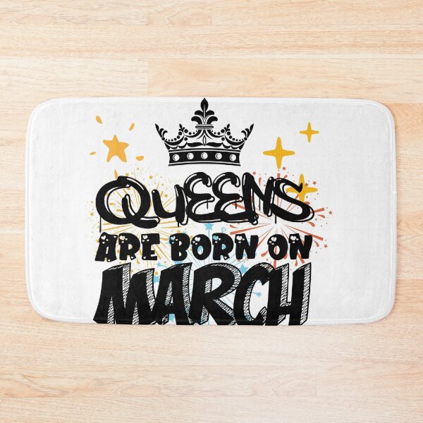 Item preview, Queens Are Born On March Funny Birthday Design designed and sold by Xrizen  Designs.