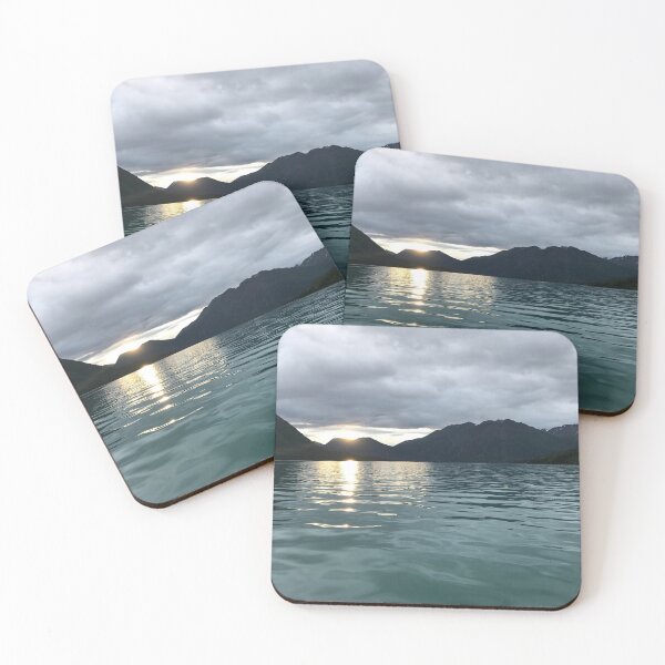 Item preview, Mountain Sunset Over the Glacier Fed Lake in Cooper Landing, Alaska designed and sold by RKA-Products.