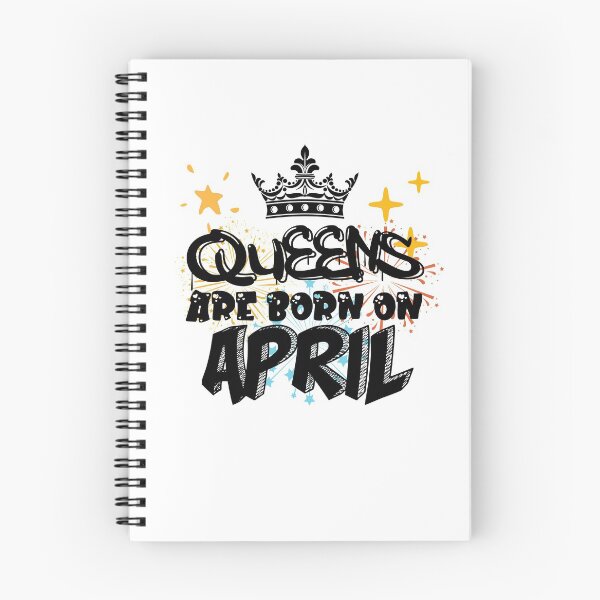 Item preview, Queens Are Born On April Funny Birthday Design designed and sold by Xrizen  Designs.